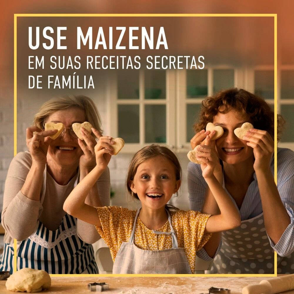 Amido de Milho Maizena 500g Embalagem com 40 Unidades