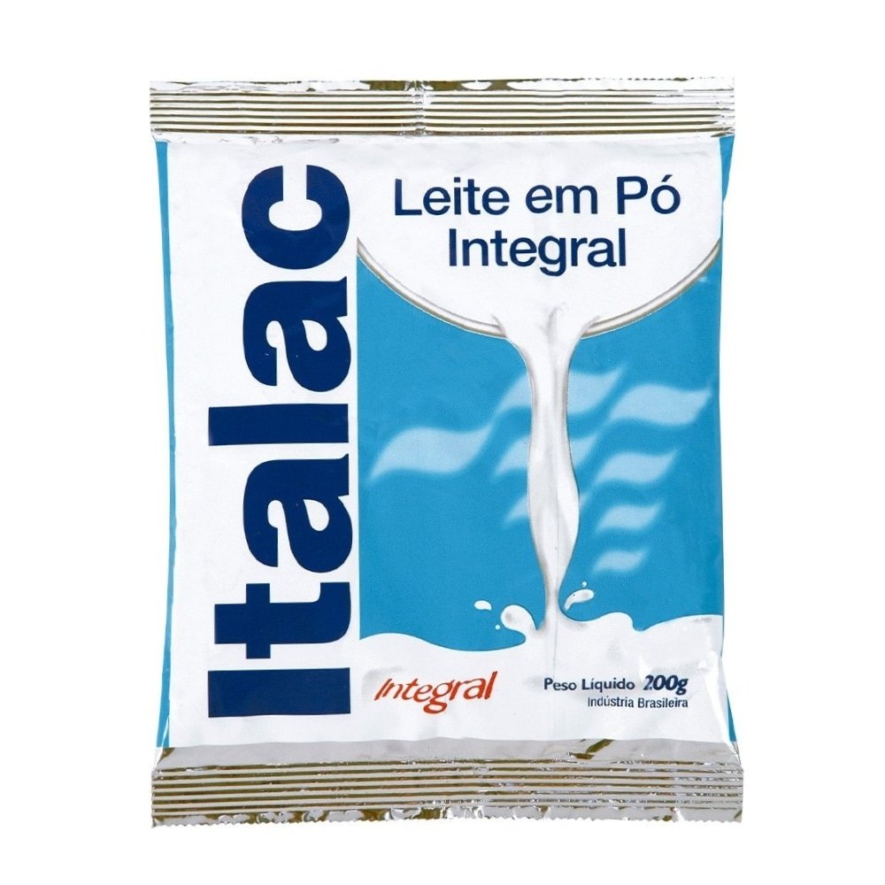 Leite em Pó Italac Integral 200g - Embalagem com 50 Unidades