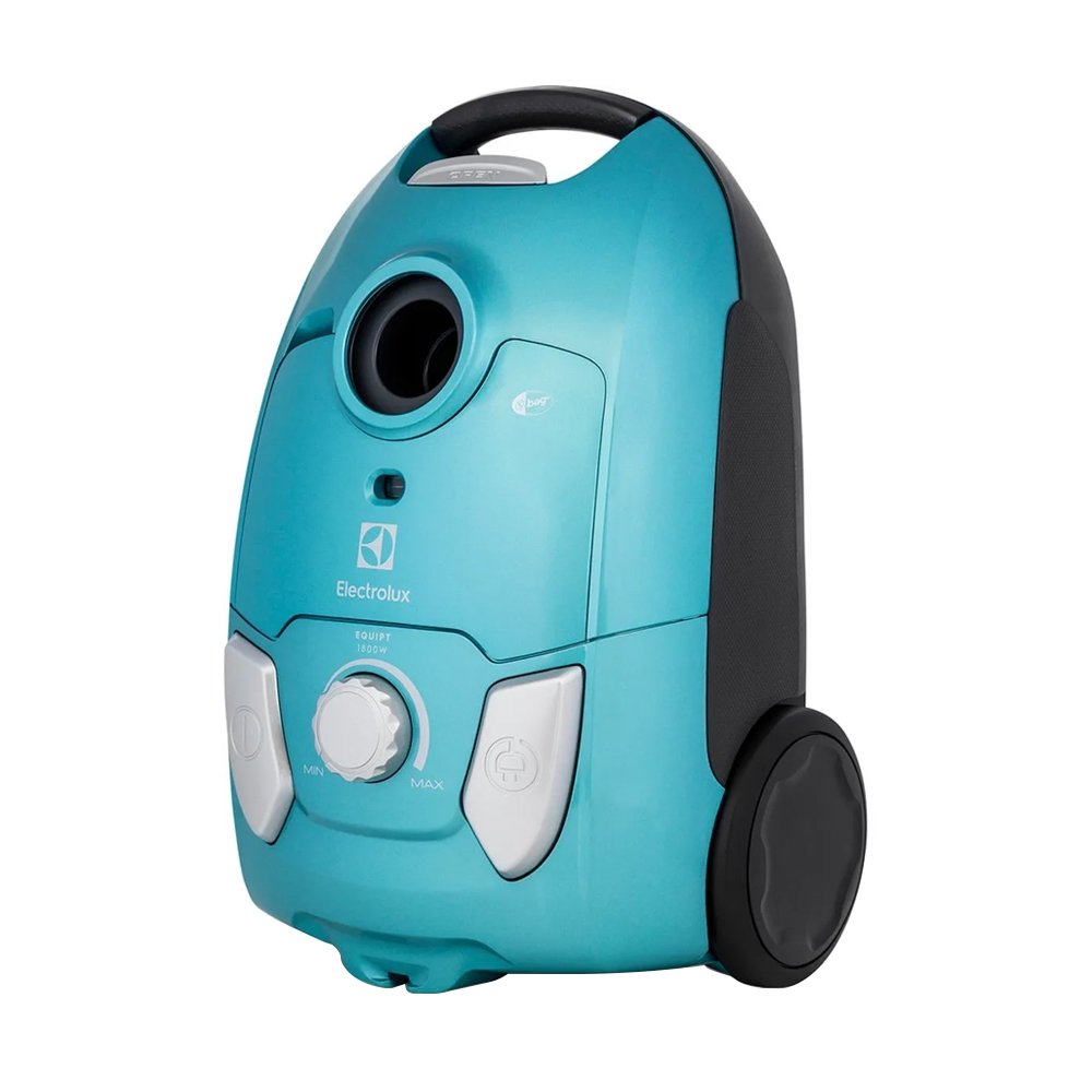 Aspirador de Pó Electrolux EQP20 Equipt - 1800W, com Saco, Filtro HEPA, Tubo Metálico e Acessórios, com Fio, Azul, 110V