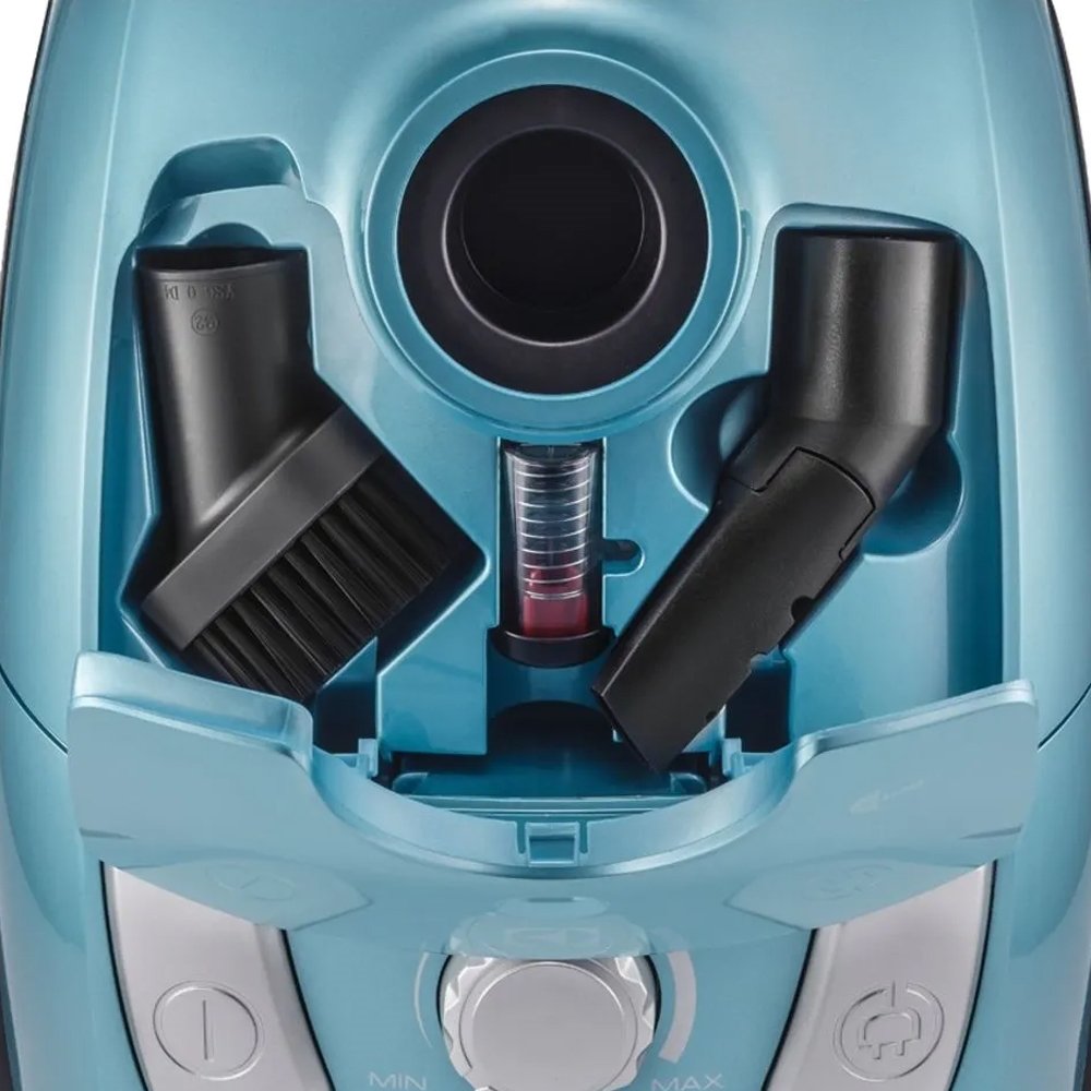 Aspirador de Pó Electrolux EQP20 Equipt - 1800W, com Saco, Filtro HEPA, Tubo Metálico e Acessórios, com Fio, Azul, 110V