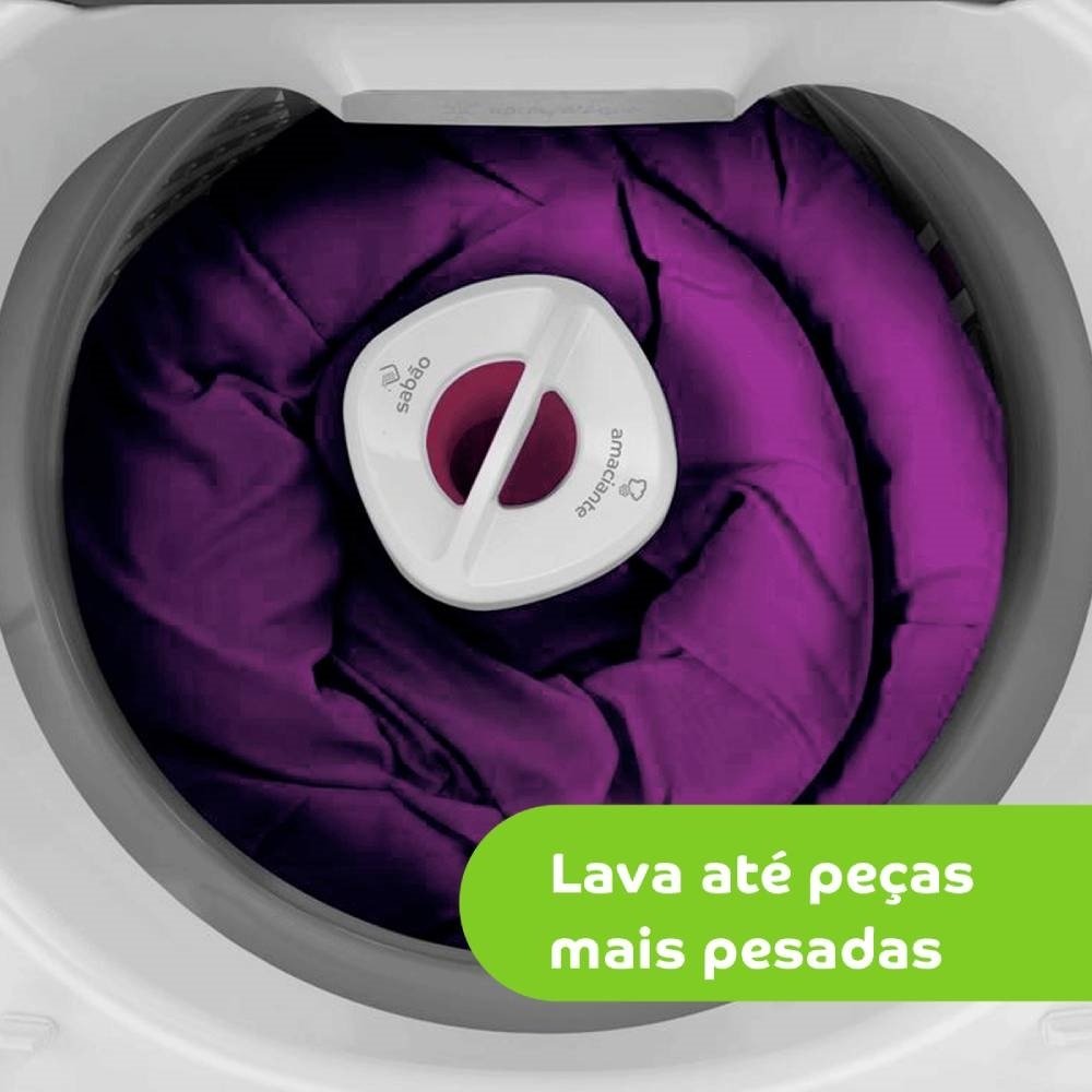 Máquina de Lavar Roupas 12Kg Consul CWH12AB - Ciclo Edredom, Dual Dispenser, Dosagem Extra Econômica, Branco, 220V