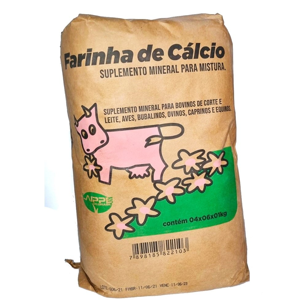 Farinha de Cálcio Laippe 1kg - Embalagem com 6 Unidades