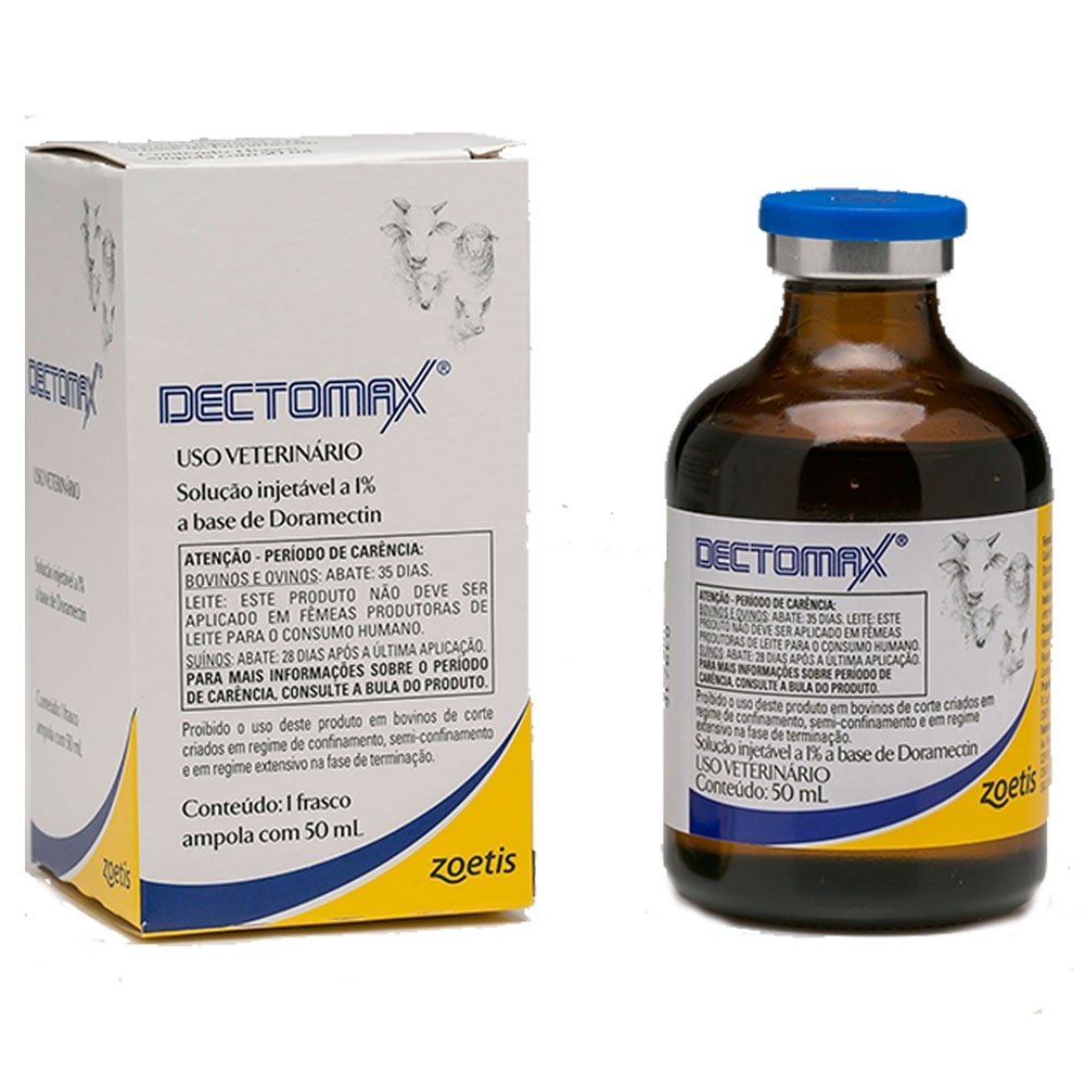 Dectomax Zoetis Antiparasita Injetável Doramectina 50ml