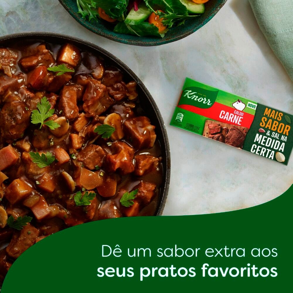 Caldo de Carne Knorr 114g - Embalagem com 80 Unidades