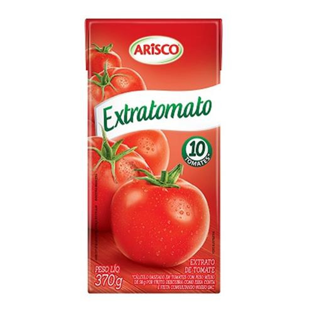 Extrato de Tomate Arisco Extratomato 370g Embalagem com 24 Unidades