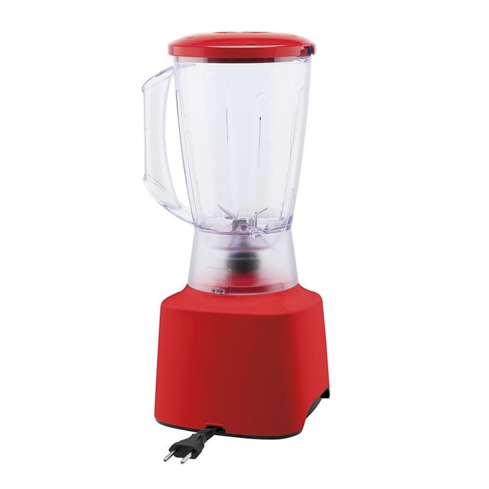 Liquidificador Arno Power Mix LQ21 | Copo de SAN Cristal e 03 Velocidades + Pulsar, 550W, Vermelho, 220V