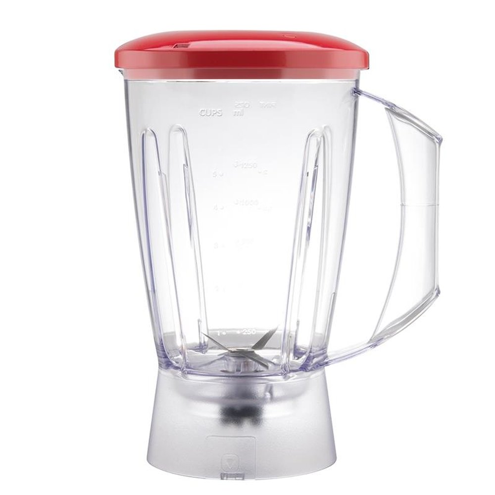 Liquidificador Arno Power Mix LQ21 | Copo de SAN Cristal e 03 Velocidades + Pulsar, 550W, Vermelho, 220V