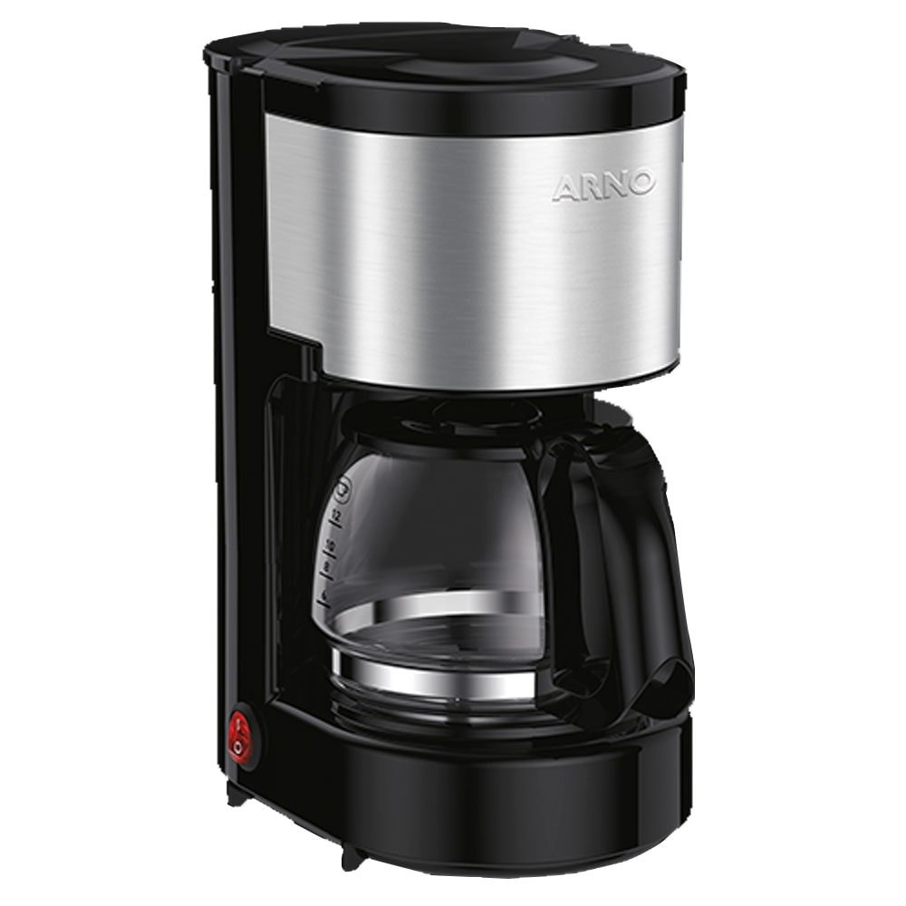 Cafeteira Elétrica Arno Perfeccta CFPI - 12 Xícaras com Filtro Preto/Inox, 110V