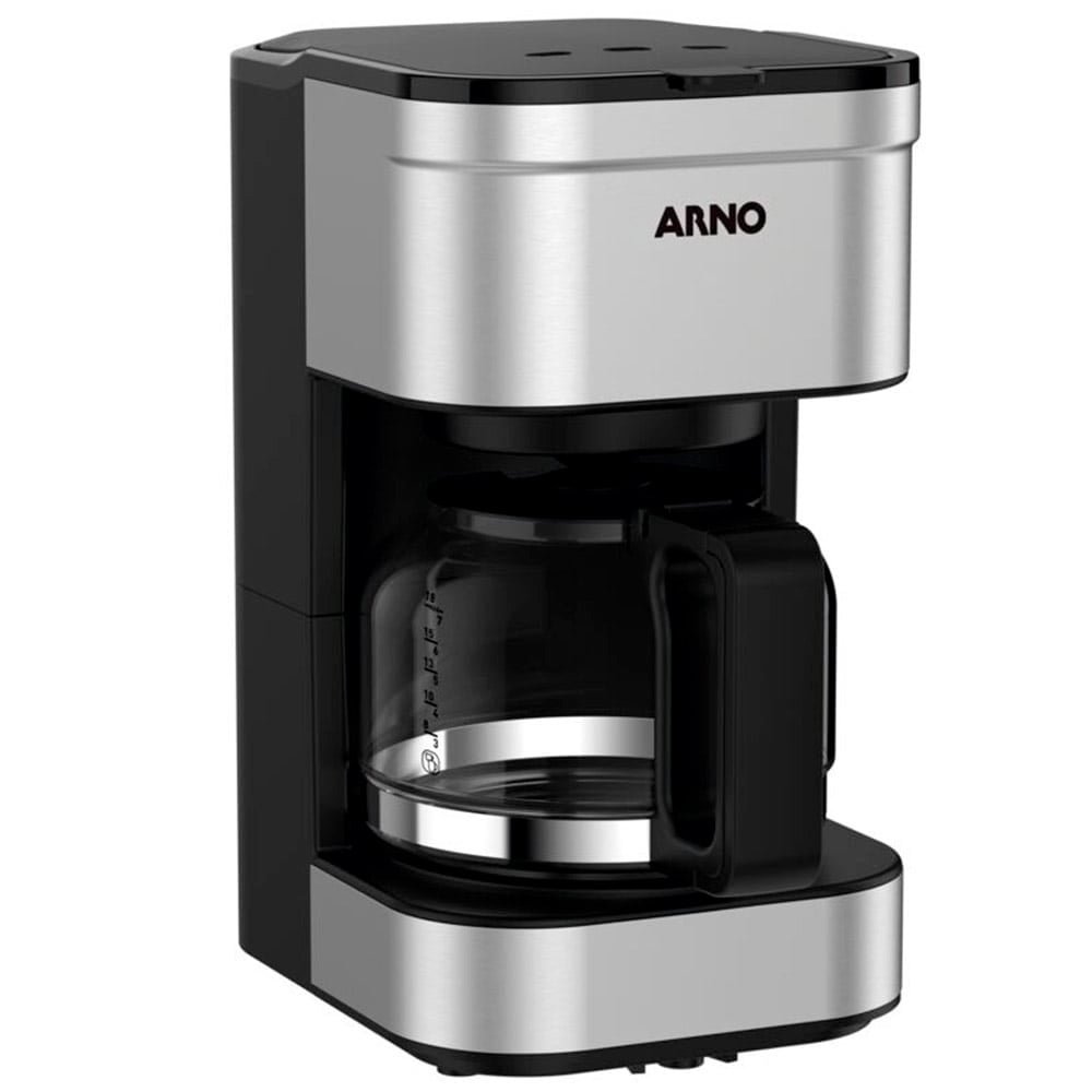 Cafeteira Elétrica Arno Preferita CFPF - 18 Cafés, Preta/Inox, 220V