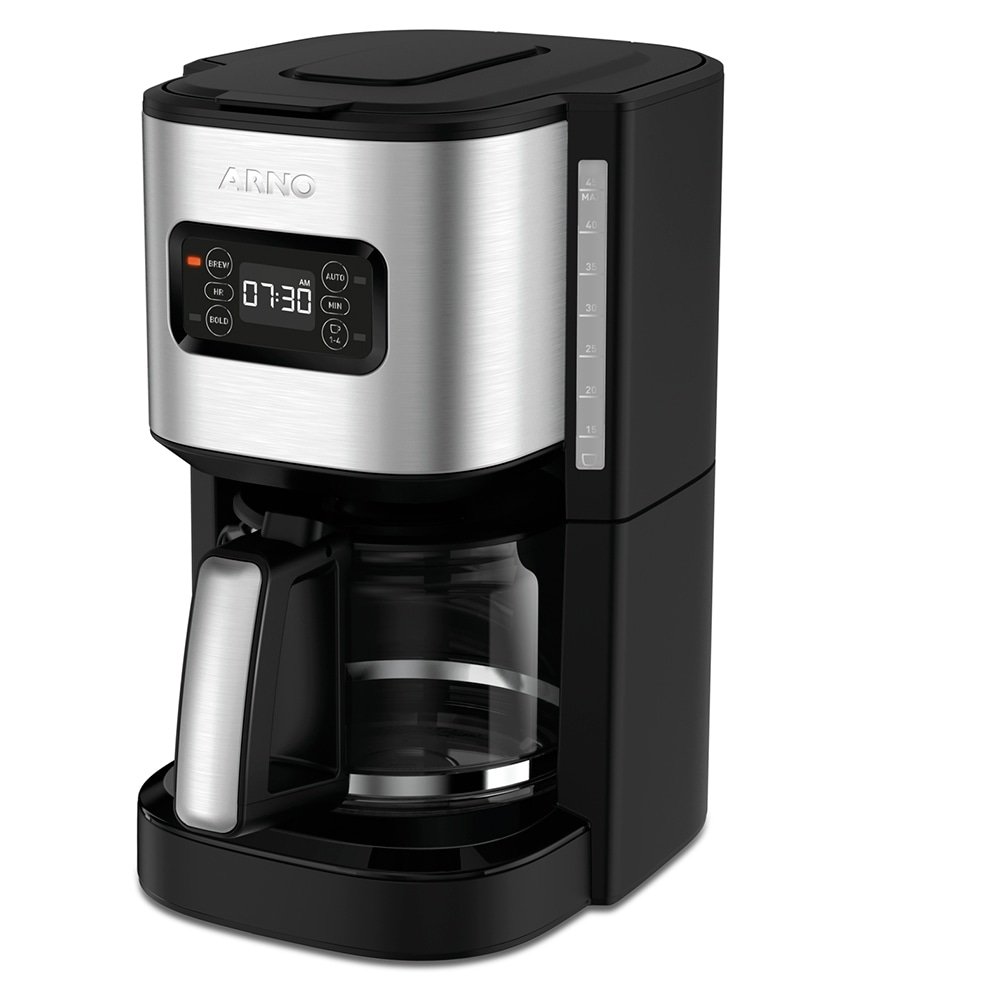 Cafeteira Elétrica Arno CFEL, 42 Xícaras, Preto/Inox, 110V