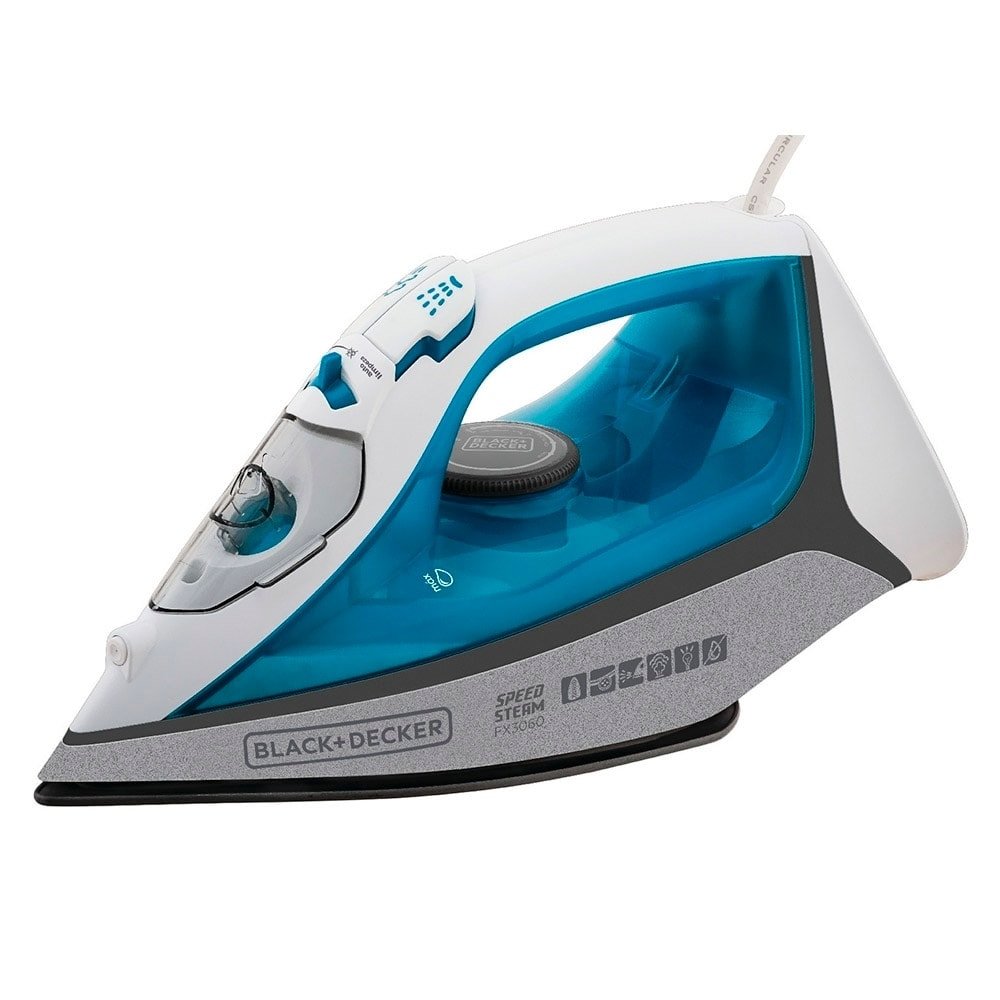 Ferro de Passar a Vapor FX3060 - com Base Cerâmica Gliss Azul 110V