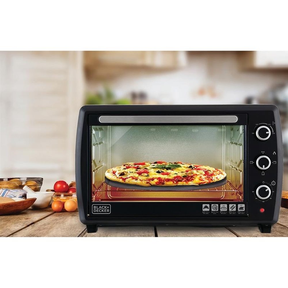 Forno Elétrico de Bancada Black & Decker 50 Litros FT50, 4 Resistências, Preto  220V