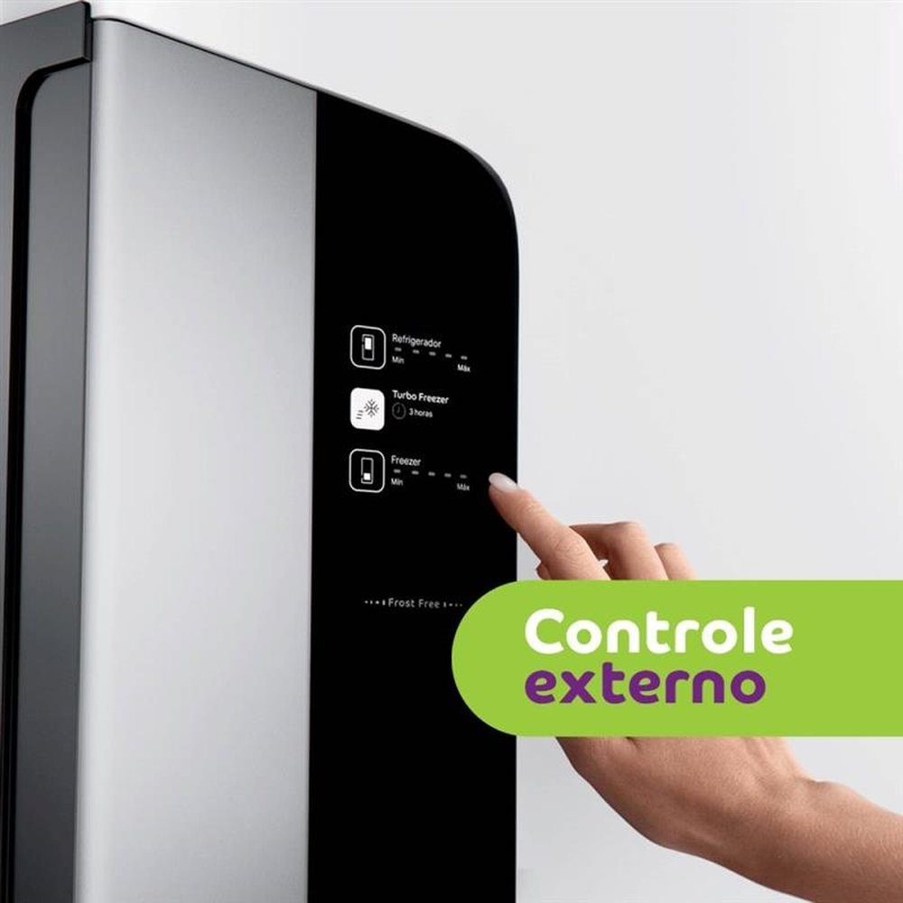 Geladeira/Refrigerador Consul 397 Litros CRE44AB, Frost Free, Controle Externo, Freezer Inverse, Branco, 220V