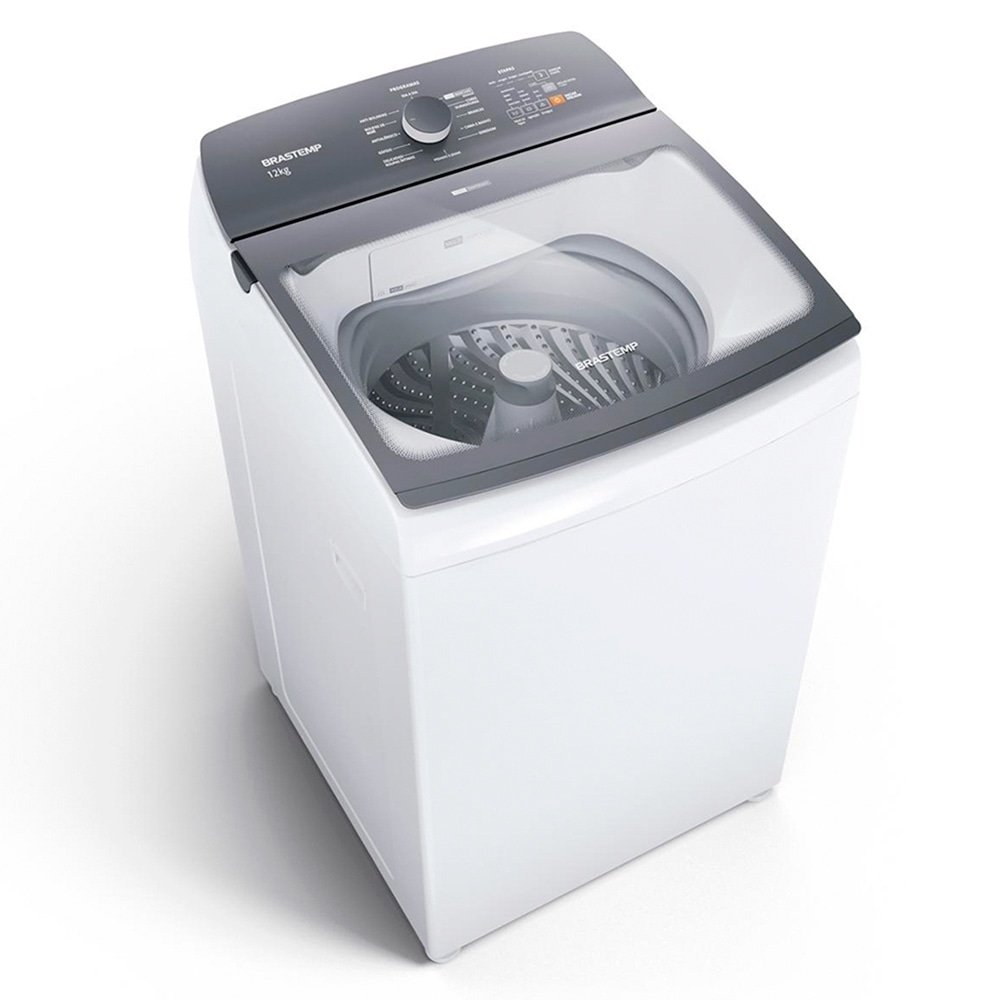 Máquina de Lavar Roupas 12Kg Brastemp BWK12AB - com Ciclo Edredom, Ciclo Antibolinha e Tira Manchas Advanced, Branco, 110V