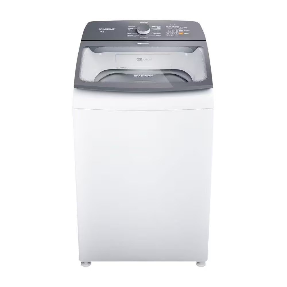 Máquina de Lavar Roupas 12Kg Brastemp BWK12AB - com Ciclo Edredom, Ciclo Antibolinha e Tira Manchas Advanced, Branco, 220V