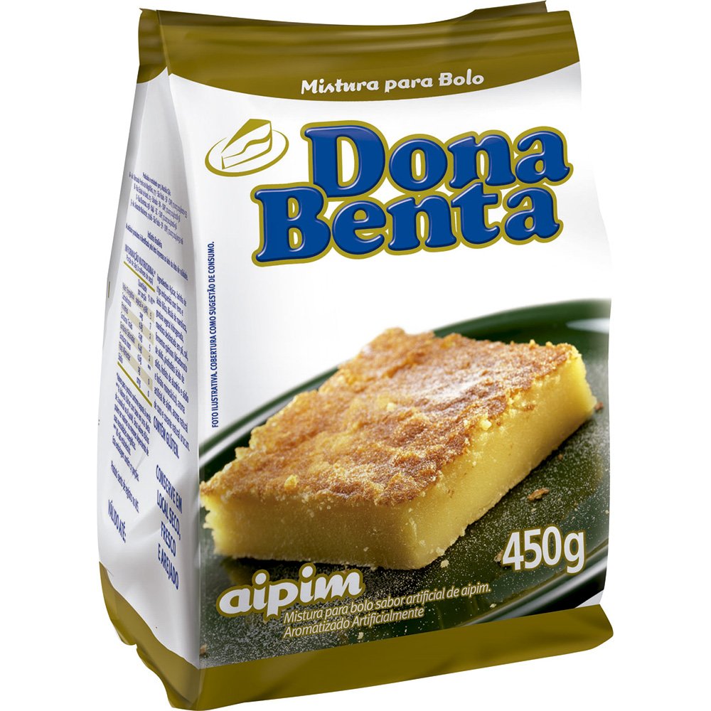 Mistura p/ Bolo Sabor Aipim 450g - 12 unidades - Dona Benta