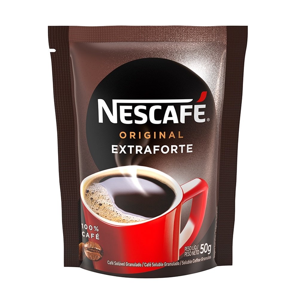 Café Solúvel Nescafé Original Sachê 50g Embalagem com 24 Unidades