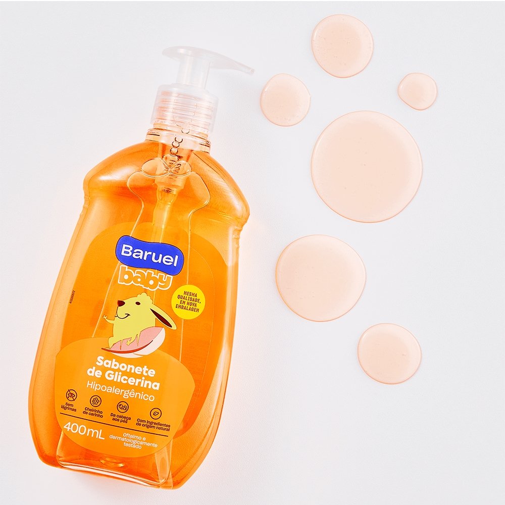 Sabonete Líquido Baruel Baby com Glicerina S 400ml