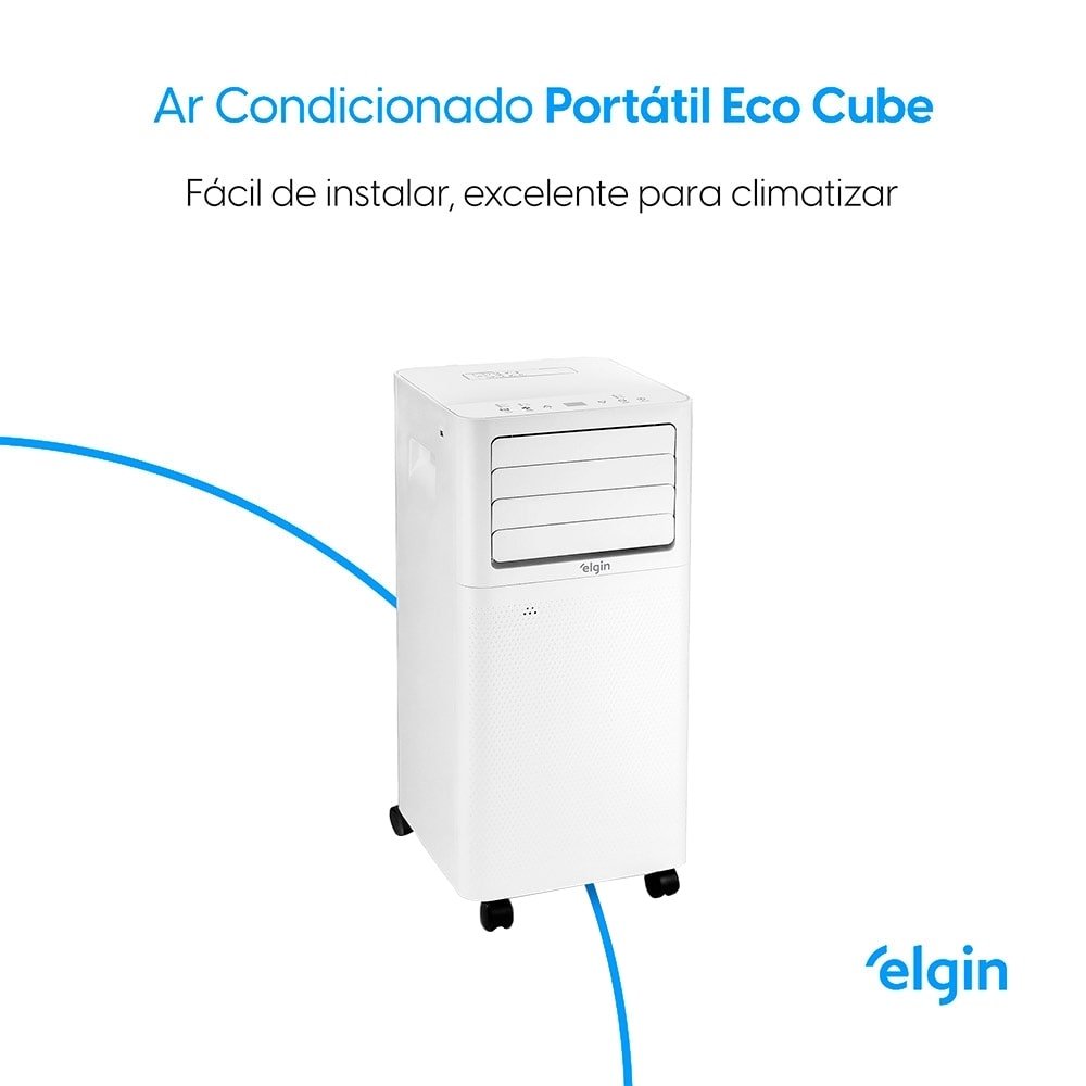 Ar Condicionado Portátil 9.000 BTUS Elgin, Eco Cube, Frio, 220V