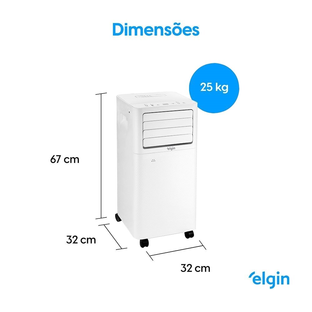 Ar Condicionado Portátil 9.000 BTUS Elgin, Eco Cube, Frio, 220V