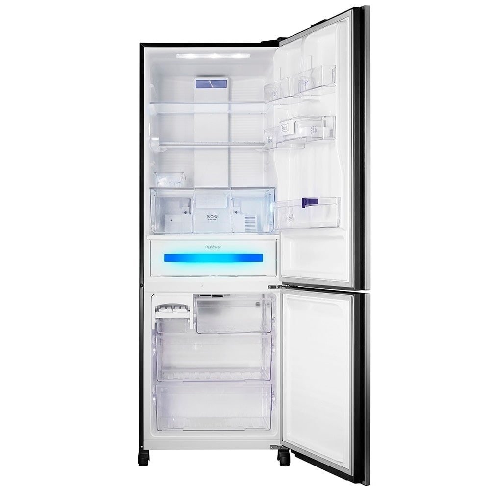 Geladeira/Refrigerador Panasonic 480 Litros A+++ NR-BB71GVFB Glass - 2 Portas, Frost Free, Tecnologia Inverter, Preto, 110V