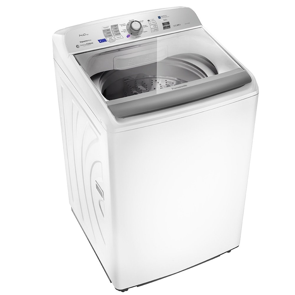 Máquina de Lavar Roupas 14kg Panasonic NA-F140B6W  Branca com Sistema Ciclone 220V