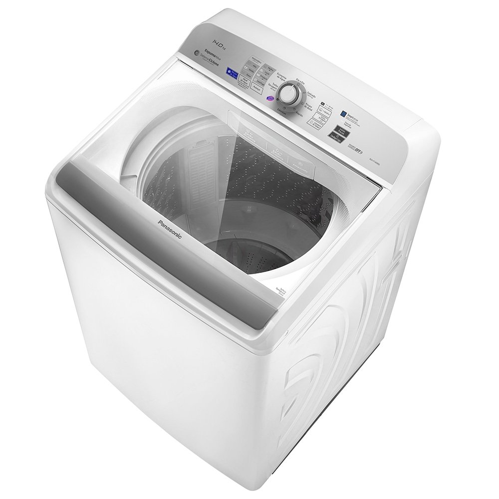Máquina de Lavar Roupas 14kg Panasonic NA-F140B6W  Branca com Sistema Ciclone 220V