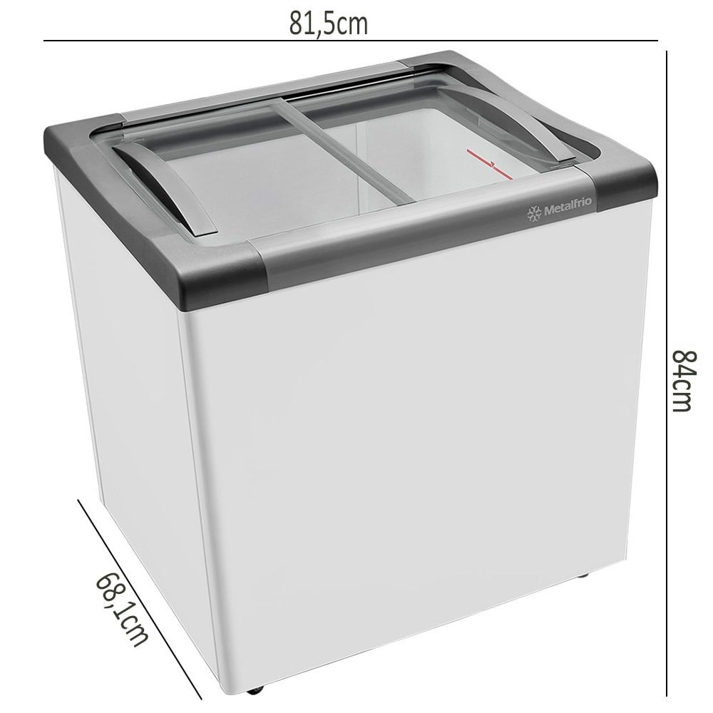 Freezer Horizontal Metalfrio 180 Litros NF20S Branco 110V