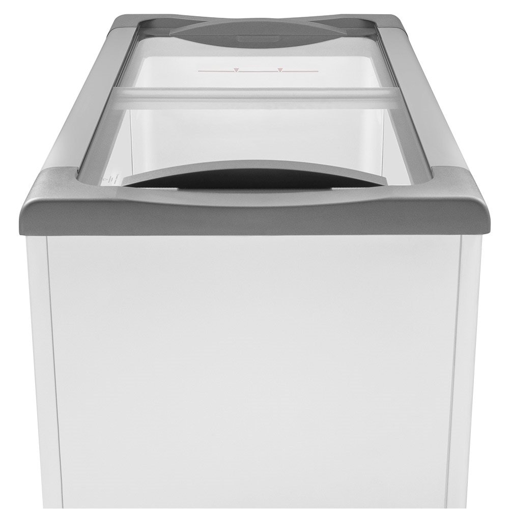 Freezer Horizontal Metalfrio 292 Litros NF30S Supra Tampa de Vidro, Branco, 110V