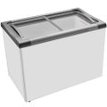 Freezer Horizontal Metalfrio 300 Litros NF30S Supra Tampa de Vidro, Branco, 220V