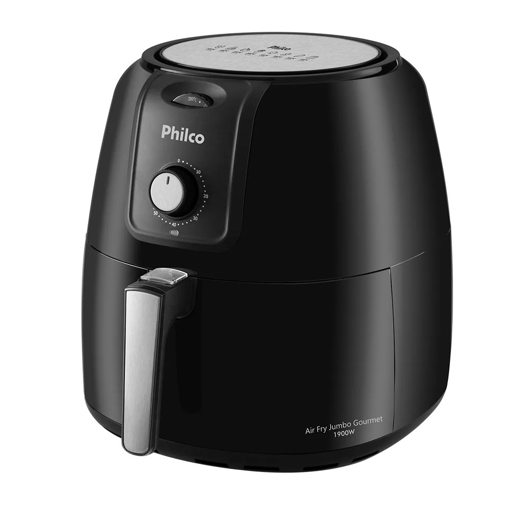 Fritadeira Air Fryer Philco Jumbo PFR13P - 1900W, 8,1 Litros, Preto, 110V