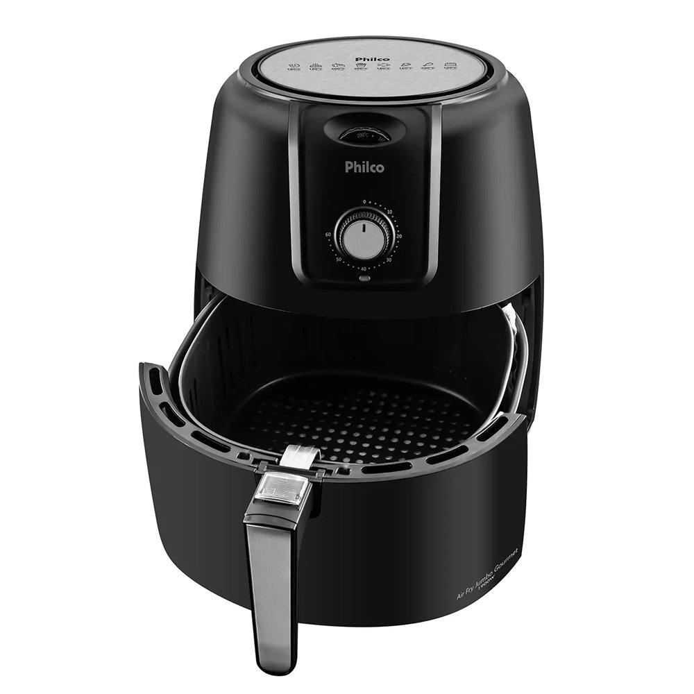 Fritadeira Air Fryer Philco Jumbo PFR13P - 1900W, 8,1 Litros, Preto, 110V
