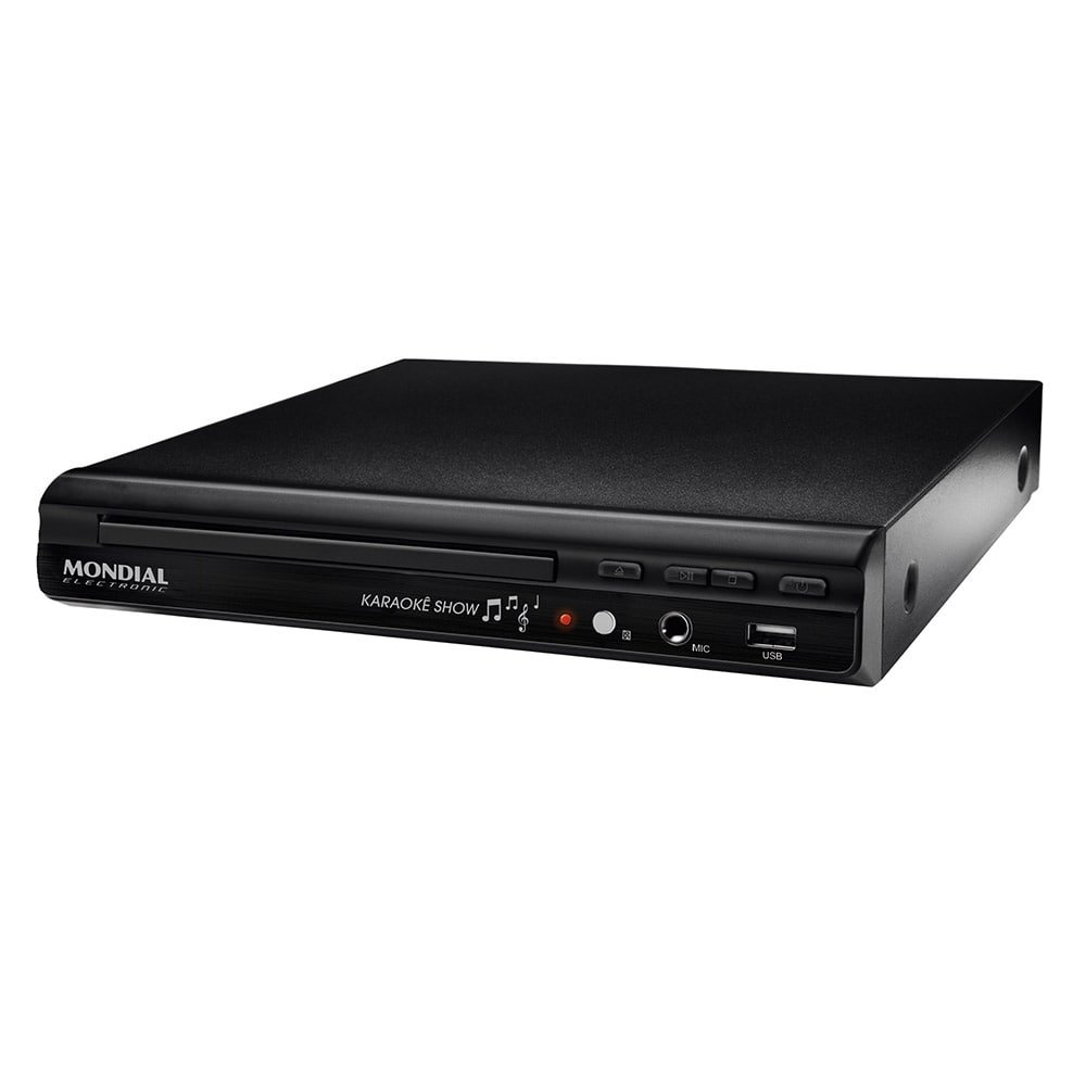 DVD Vídeo Mondial Player D20, Karaokê com Pontuação, USB, Bivolt
