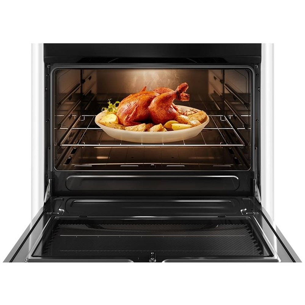 Fogão de Piso Continental 5 Bocas FC5CB, Mesa Inox Compartimentada, Acendimento Automático, Branco, Bivolt