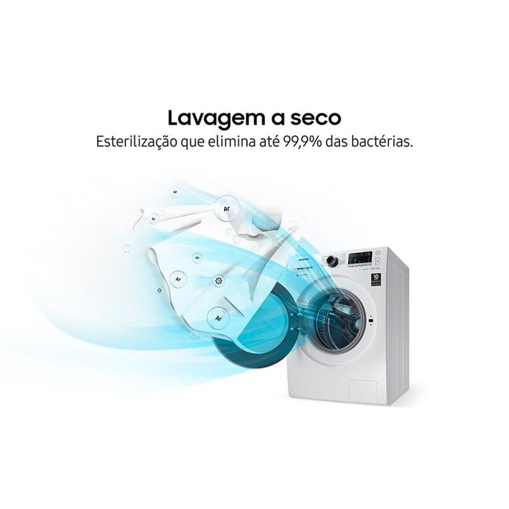 Lava e Seca 11Kg Samsung WD4000 3 em 1, WD11M4453JW, com Ecobubble e Lavagem a Seco, Branca, 110V