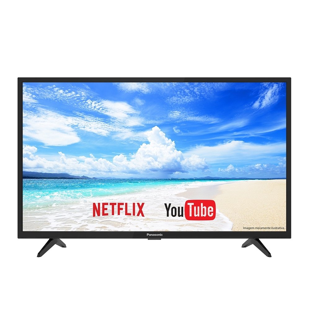 Smart TV LED 43" Panasonic TC-43FS500B Full HD com Wi-Fi, 2 USB, 2 HDMI, Media Player, 60Hz