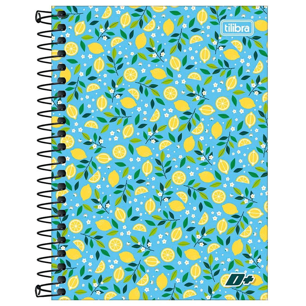 Caderneta Espiral Tilibra 1/8 Capa Dura D+ 96 Folhas - Embalagem com 4 Unidades