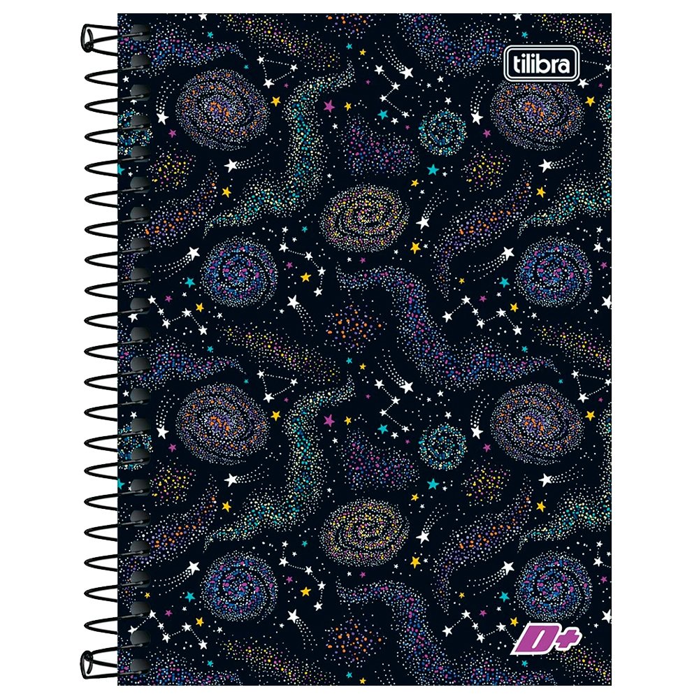 Caderneta Espiral Tilibra 1/8 Capa Dura D+ 96 Folhas - Embalagem com 4 Unidades