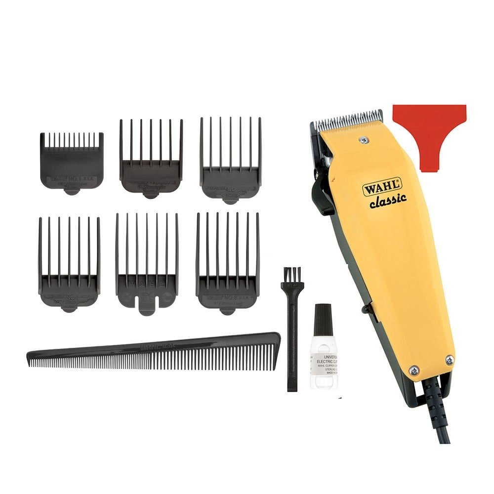 Máquina de Cortar Cabelo Wahl Classic - Profissional com 6 Pentes de Corte 110V