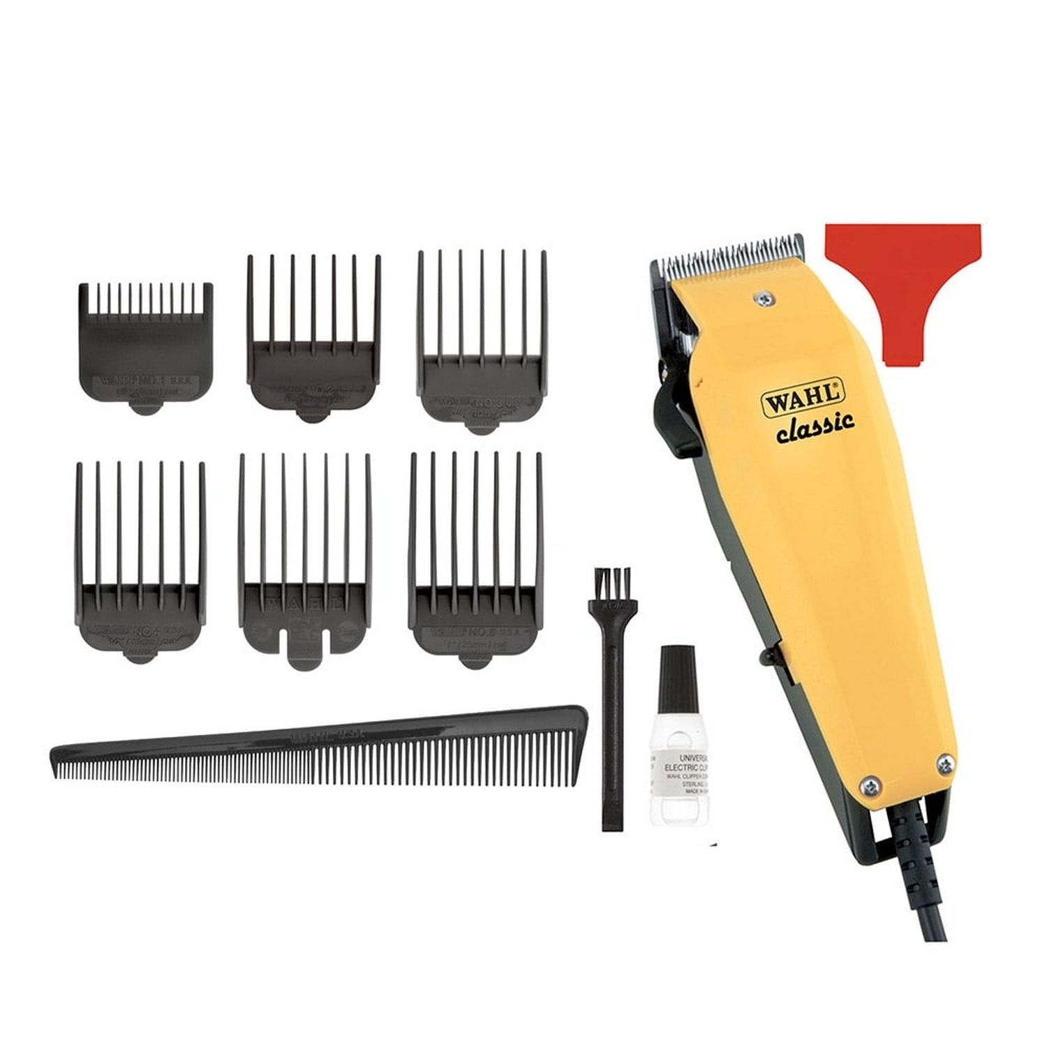 Máquina de Cortar Cabelo Wahl Classic Profissional com 6 Pentes de Corte 220V