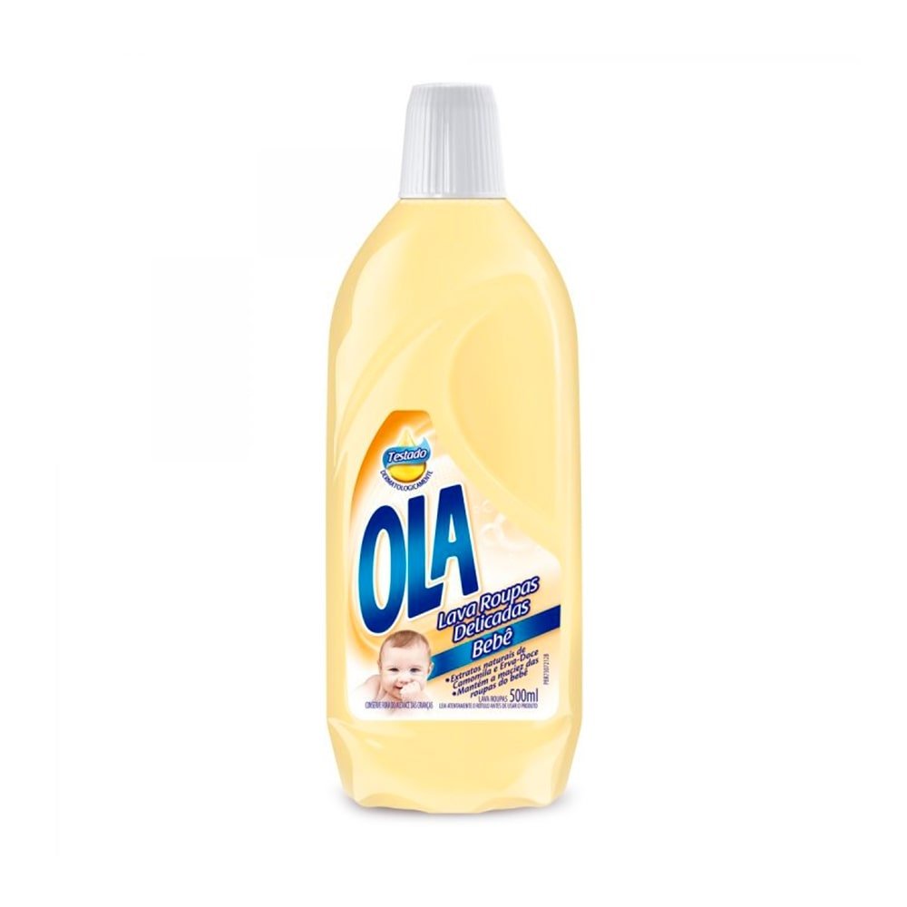 Sabão Líquido Ola Bebê 500ml - Embalagem com 12 Unidades