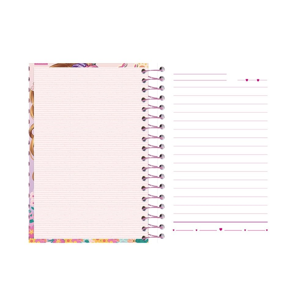 Caderno Espiral Foroni 1/4 Capa Dura Judy 80 Folhas - Embalagem com 5 Unidades