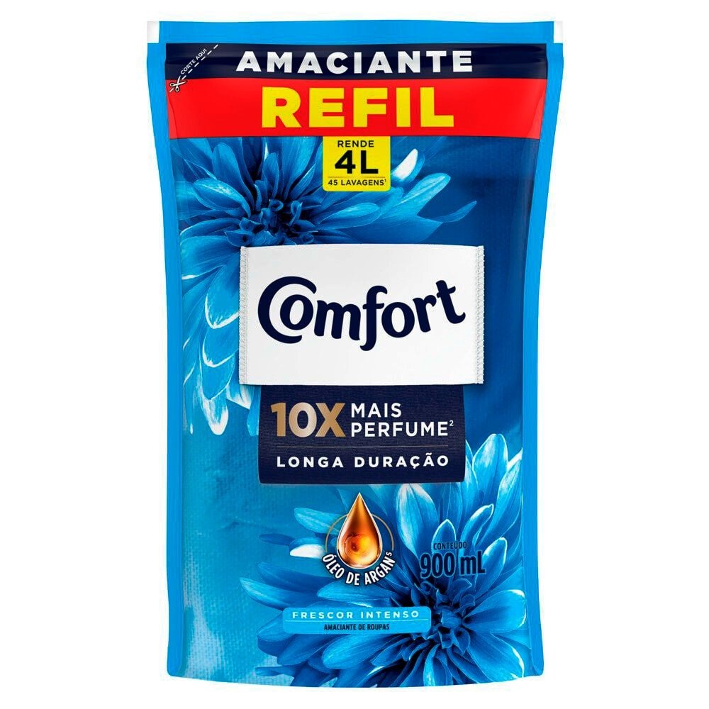 Amaciante Comfort Concentrado Original Sachê 900ml - Embalagem com 12 Unidades