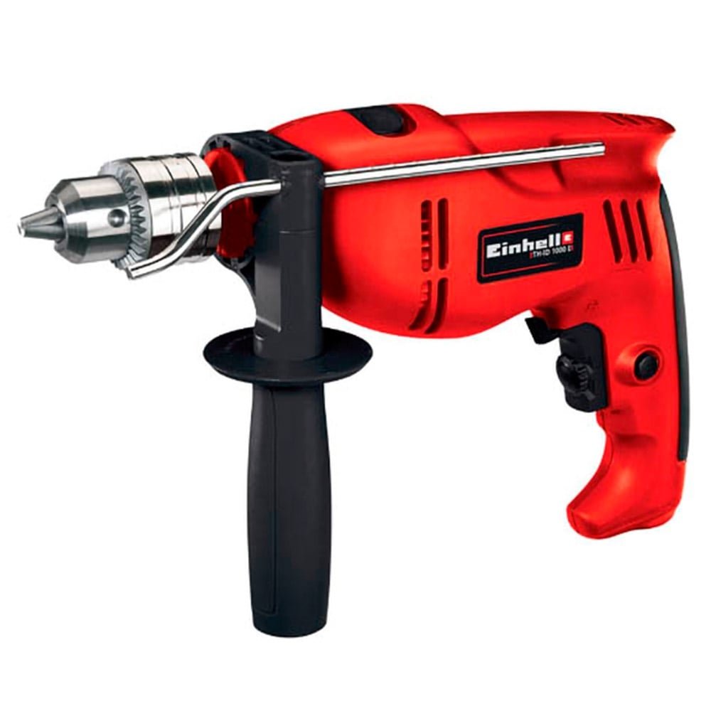 Furadeira Impacto Einhell THID 1000, Kit com 70 Acessórios, 1010W, 110V