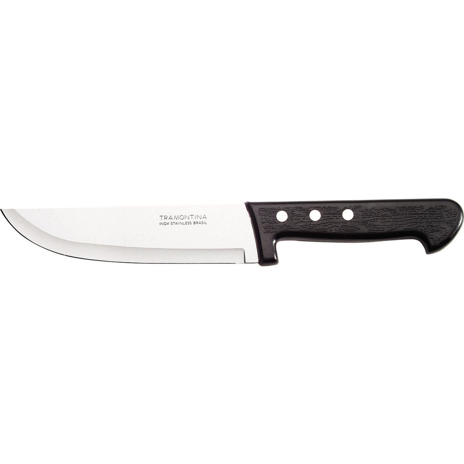 Faca Cozinha Tramontina 6" Inox, Cabo Preto - Embalagem com 12 Unidades
