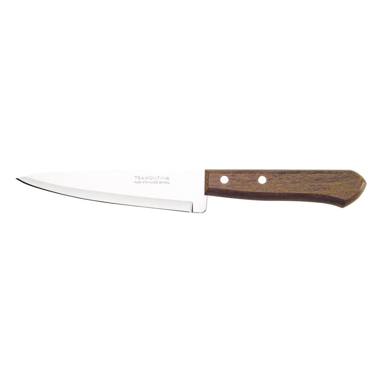 Faca Peixeira Tramontina 7" Inox Cabo Madeira 12 Peças