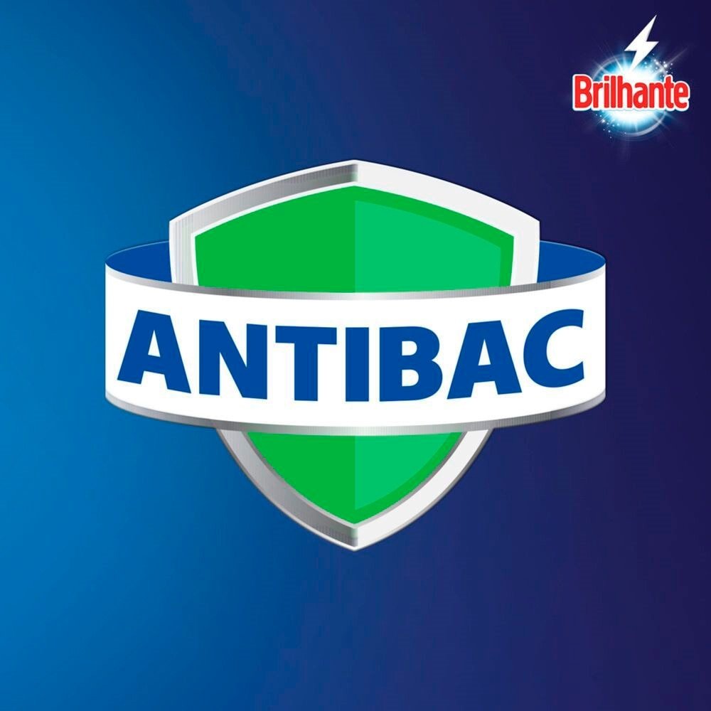 Sabão em Pó Brilhante Higiene Total Sanitizante 1,6Kg Embalagem com 7 Unidades