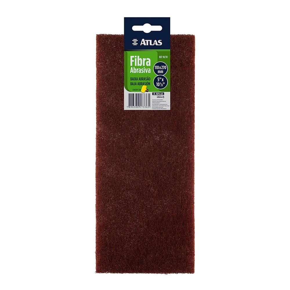 Fibra para Limpeza Abrasiva Atlas 90/10 Baixa Abrasão 11x27cm - Embalagem com 12 Unidades