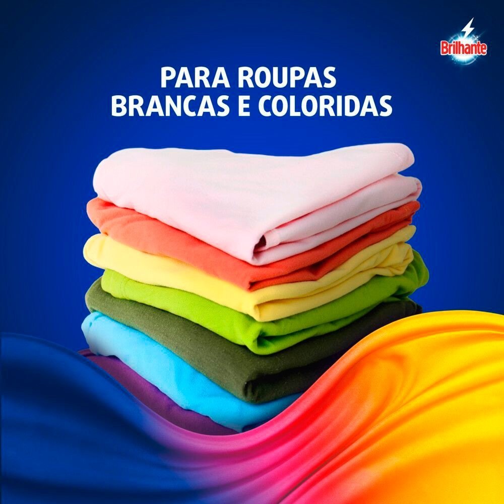 Sabão Líquido Brilhante Limpeza Total Refil 900ml - Embalagem com 12 Unidades