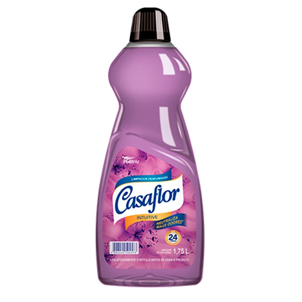 Limpador Perfumado Casaflor Intuitive 1,75L - Embalagem com 6 Unidades